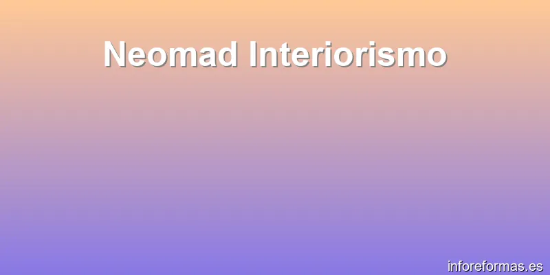 Neomad Interiorismo