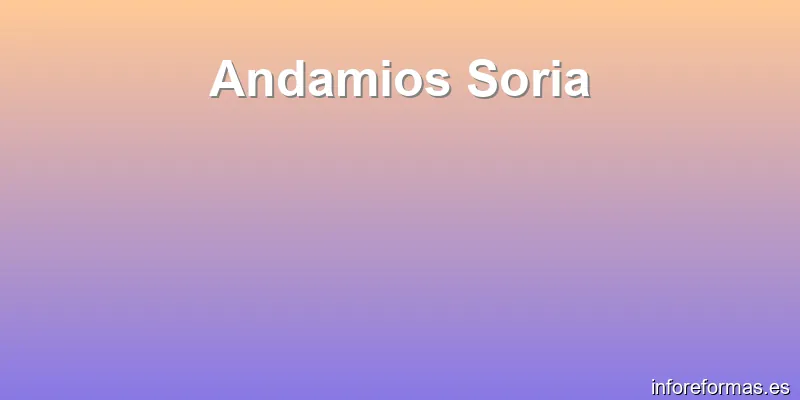Andamios Soria