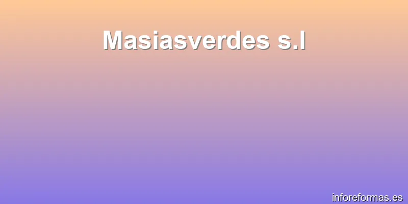 Masiasverdes s.l