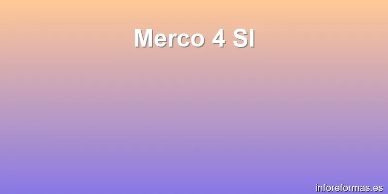 Merco 4 Sl
