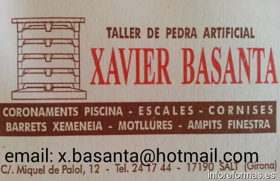 Piedra Artificial en Gerona, Xavier Basanta