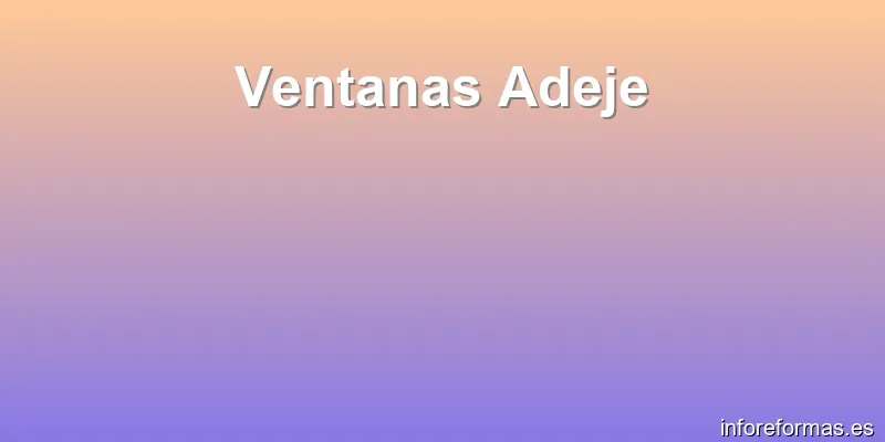 Ventanas Adeje