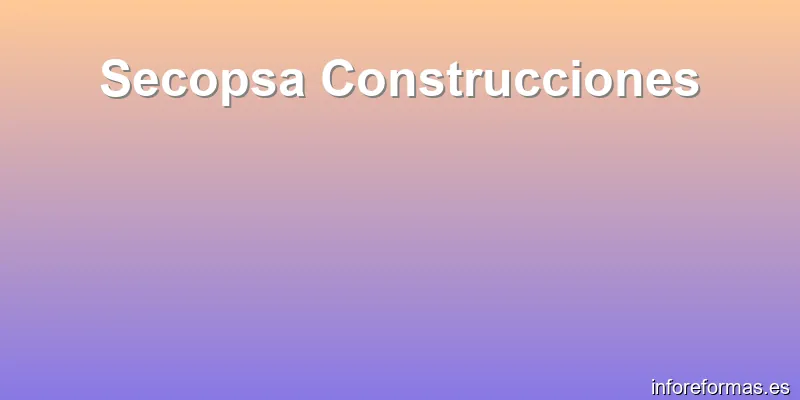 Secopsa Construcciones