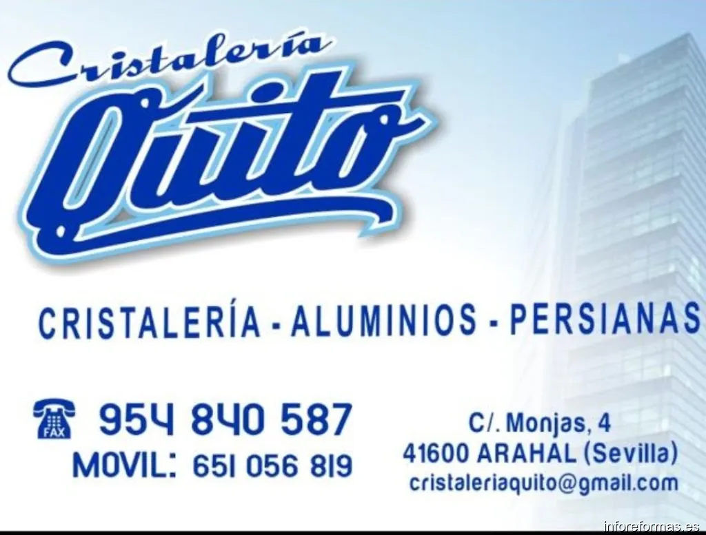 Cristalerías Quito - Aluminios -Persianas