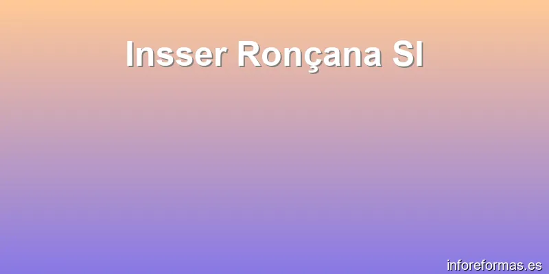 Insser Ronçana Sl
