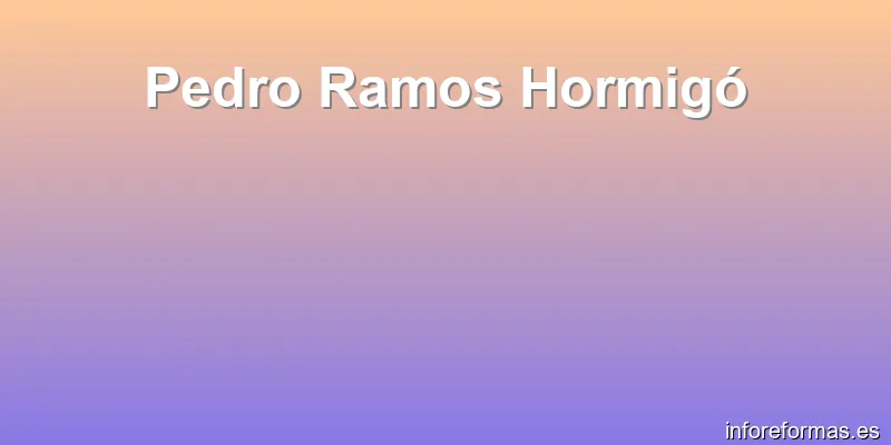 Pedro Ramos Hormigó