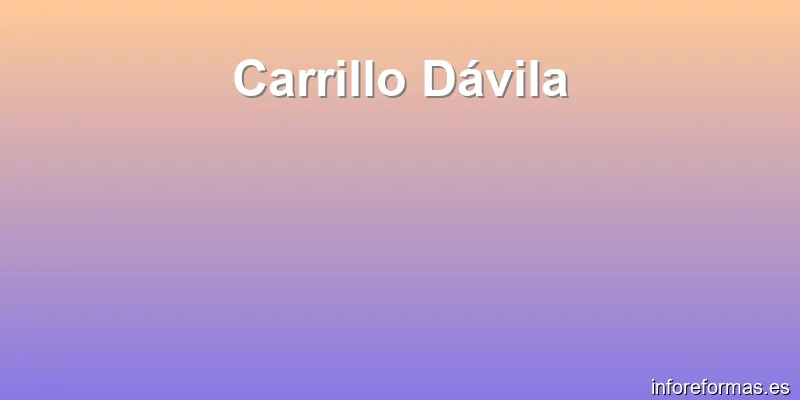 Carrillo Dávila