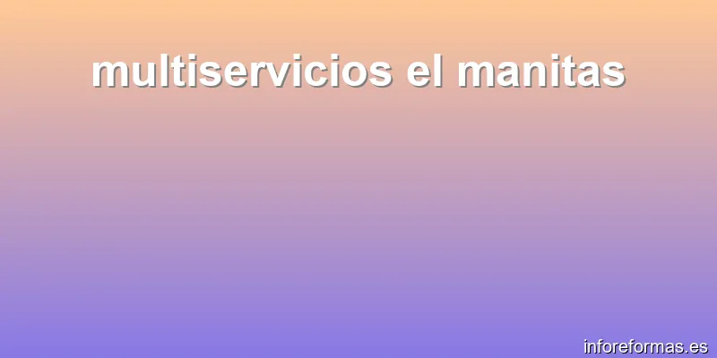 multiservicios el manitas