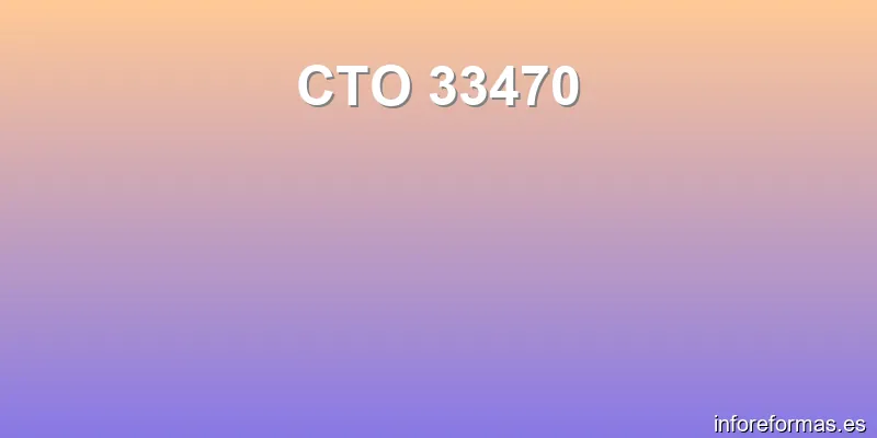 CTO 33470