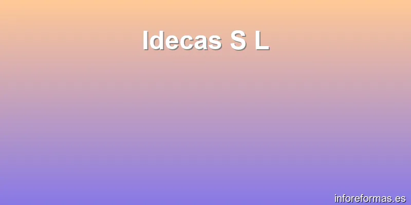 Idecas S L