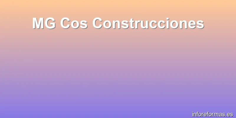 MG Cos Construcciones