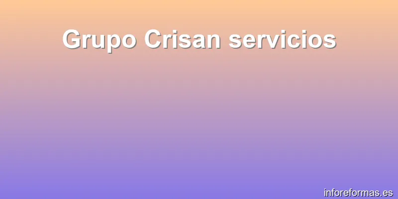 Grupo Crisan servicios