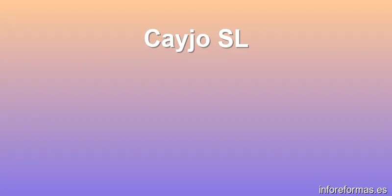 Cayjo SL