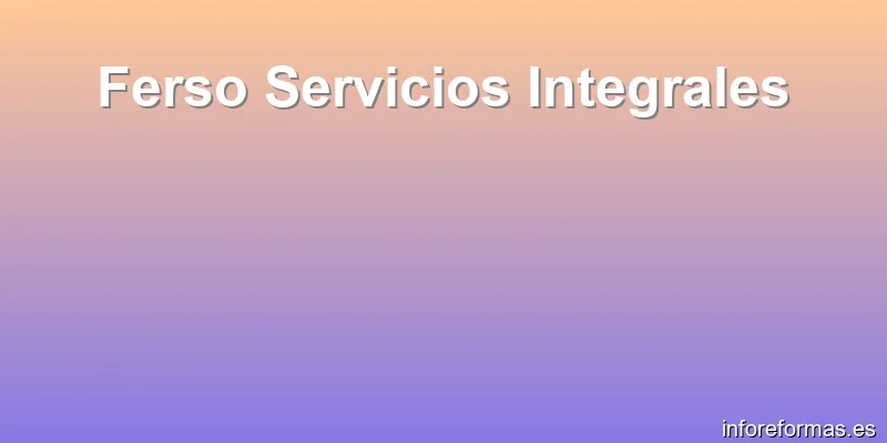 Ferso Servicios Integrales