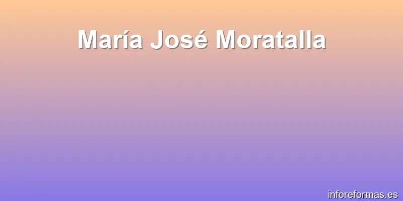 María José Moratalla