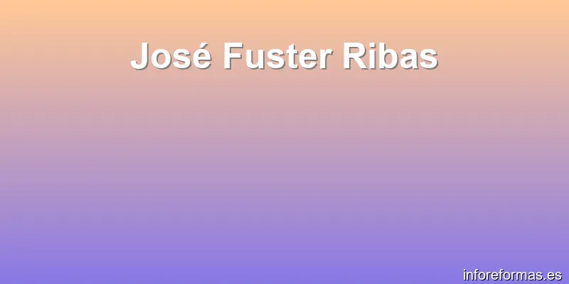 José Fuster Ribas