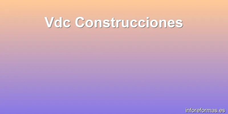 Vdc Construcciones