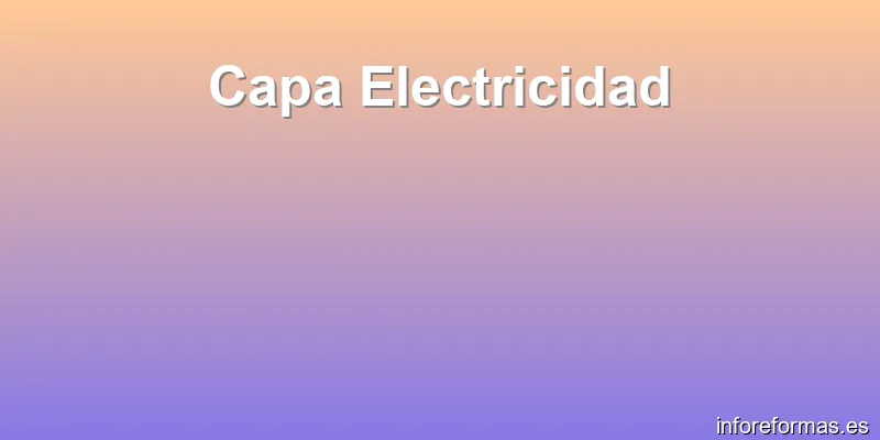 Capa Electricidad