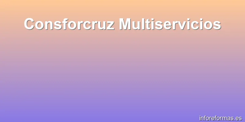 Consforcruz Multiservicios