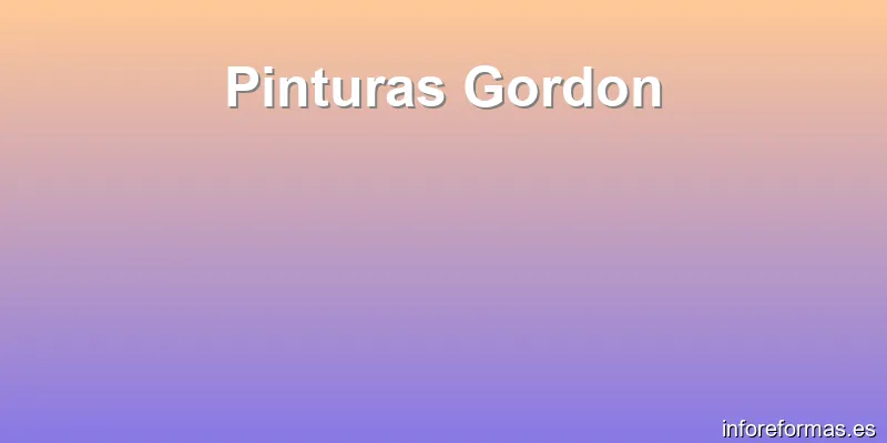 Pinturas Gordon