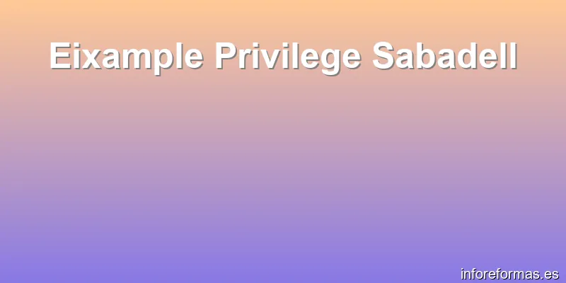 Eixample Privilege Sabadell