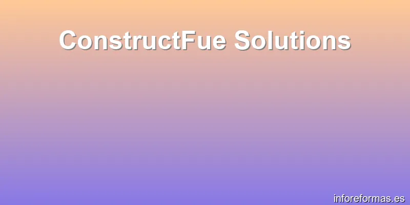 ConstructFue Solutions