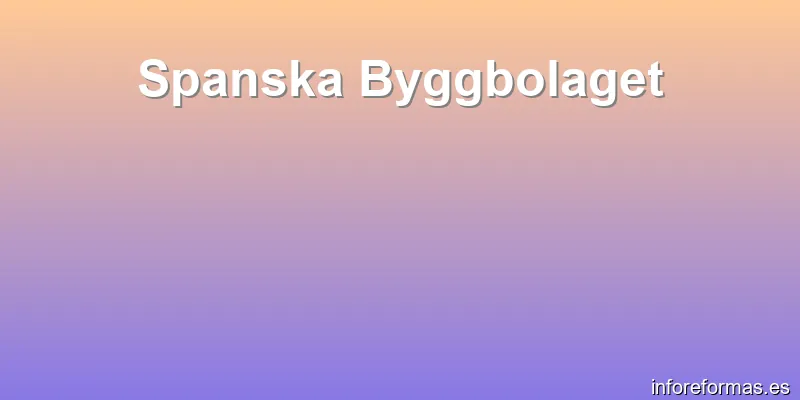 Spanska Byggbolaget