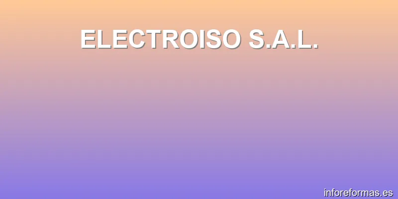 ELECTROISO S.A.L.