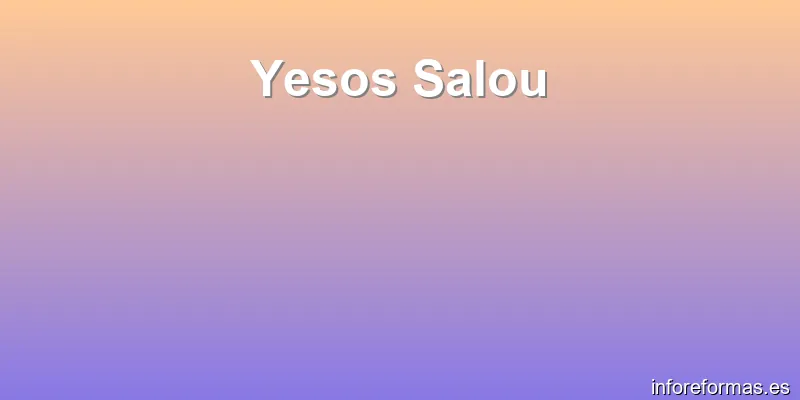 Yesos Salou
