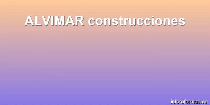 ALVIMAR construcciones