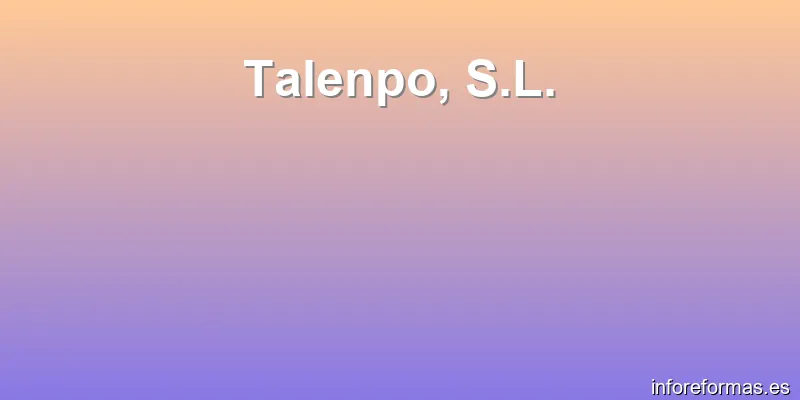 Talenpo, S.L.