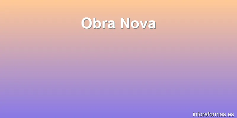 Obra Nova