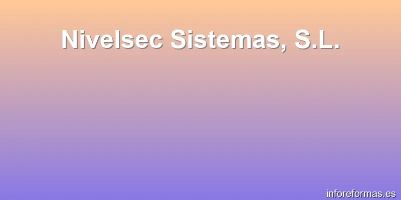 Nivelsec Sistemas, S.L.