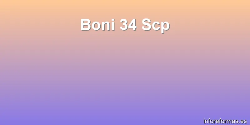 Boni 34 Scp