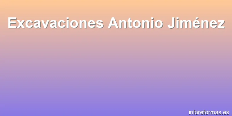 Excavaciones Antonio Jiménez