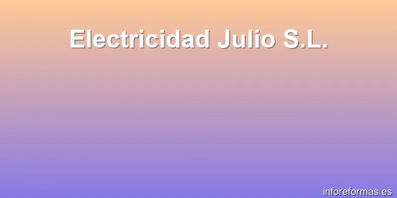 Electricidad Julio S.L.