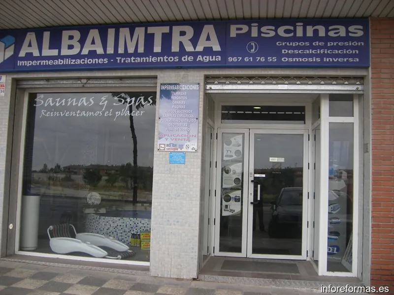 Albaimtra Piscinas. Construcción, Impermeabilizacion y tratamientos de agua