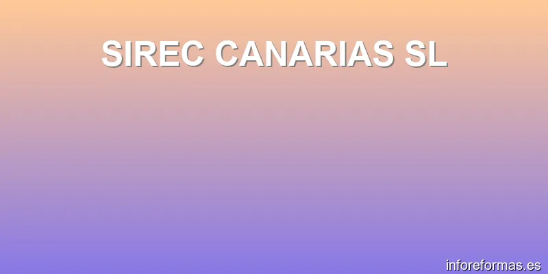 SIREC CANARIAS SL