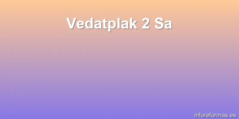 Vedatplak 2 Sa