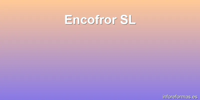 Encofror SL