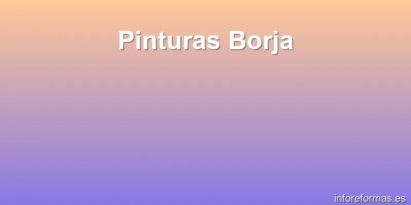 Pinturas Borja