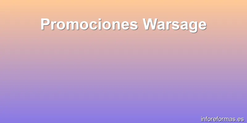 Promociones Warsage
