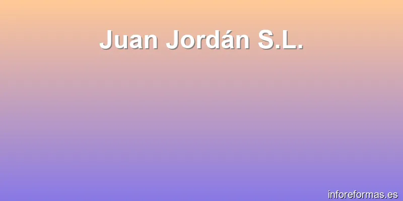 Juan Jordán S.L.