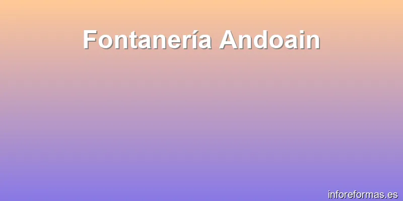 Fontanería Andoain