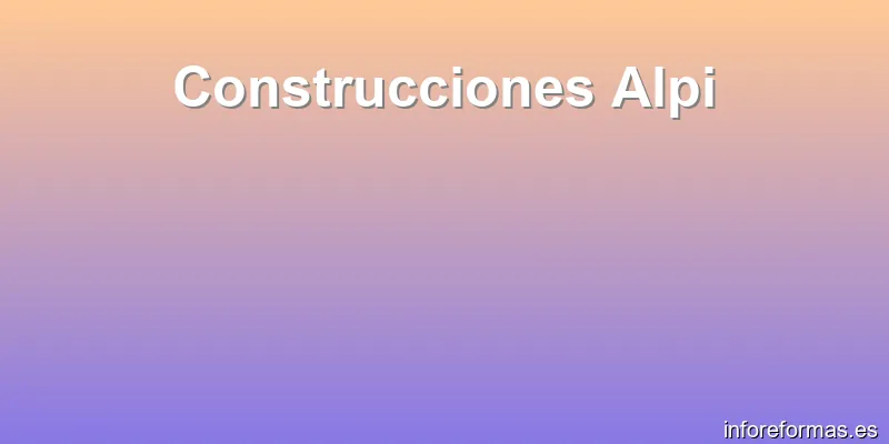 Construcciones Alpi