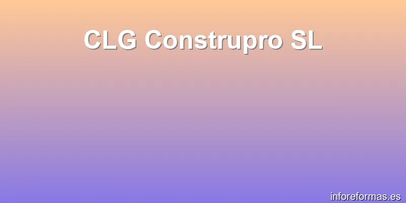 CLG Construpro SL