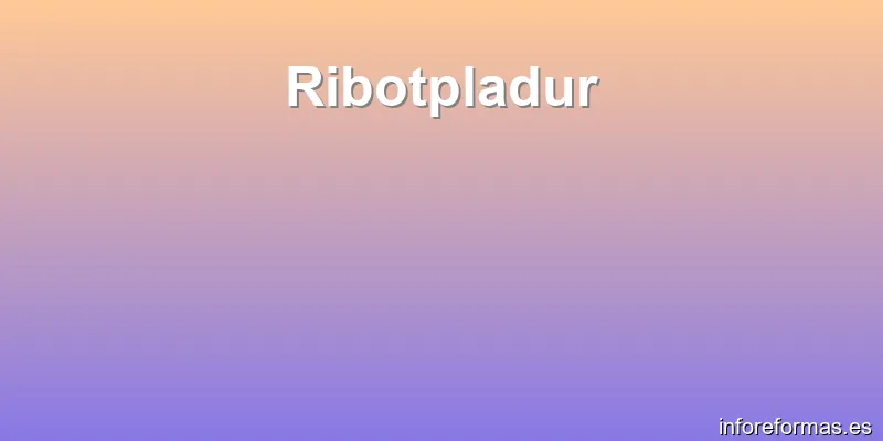 Ribotpladur