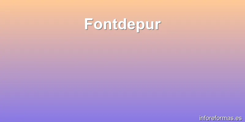Fontdepur