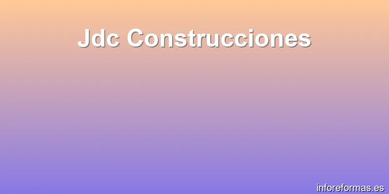 Jdc Construcciones
