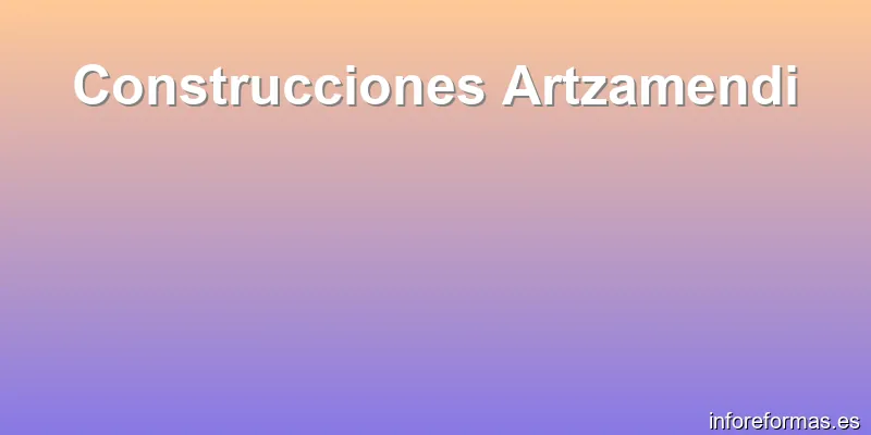 Construcciones Artzamendi